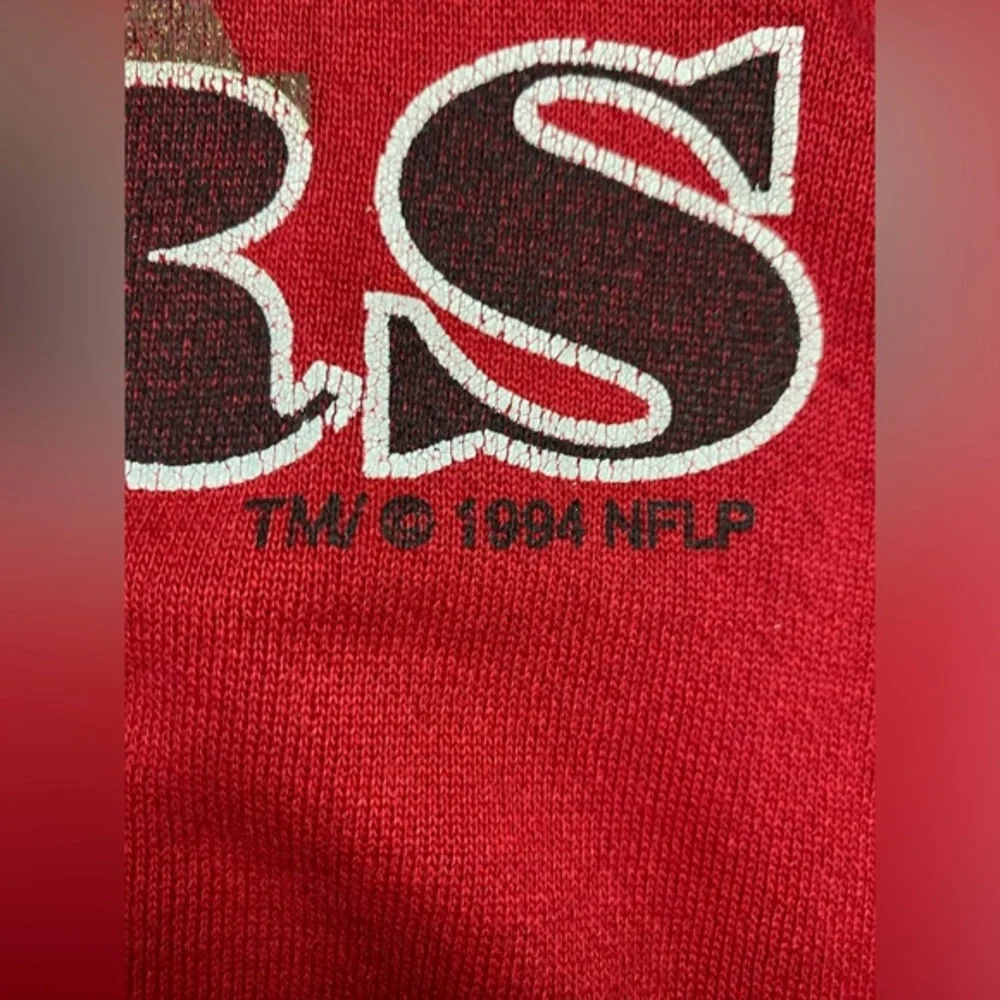 Vintage 1994 Hanes San Francisco 49ers‎ NFL Red Crewneck Sweater Men's Size XL